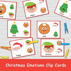 Cartes à clip sur les émotions pour les enfants, activité d'association de sentiments pour les enfants d'âge préscolaire, activités pour l'autisme, ressource pour l'école à la maison, éducation spécialisée