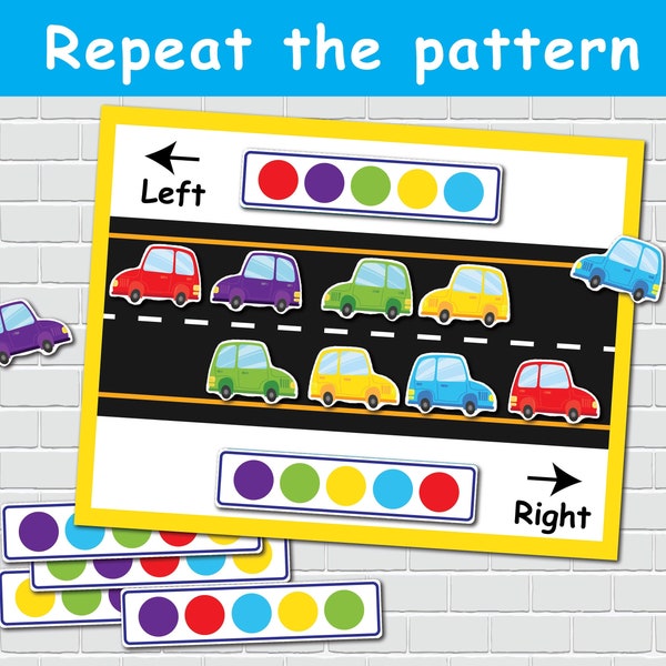 Preschool Pattern Activity Toddler Busy Book Page Learning Binder Montessori Material Homeschool Kindergarten Pre-k