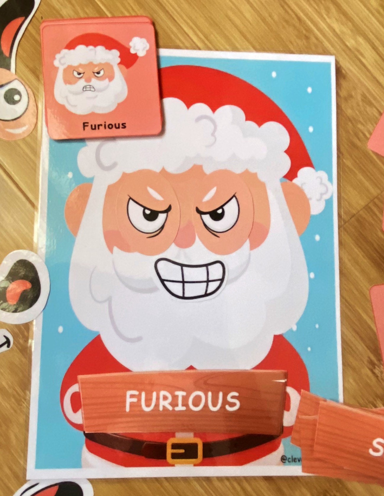 Santa Emotions and Feelings Activity for Kids, Christmas Busy Book ...