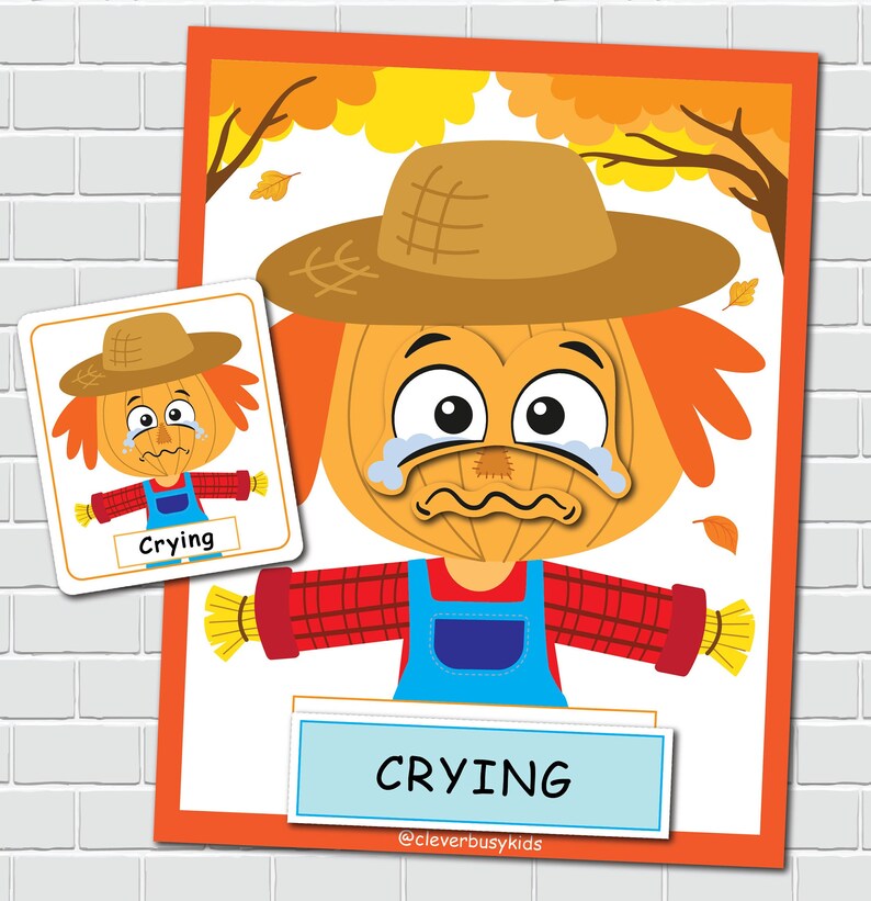 Emotions Activity for Kids, Preschool Feelings Printables, Scarecrow ...