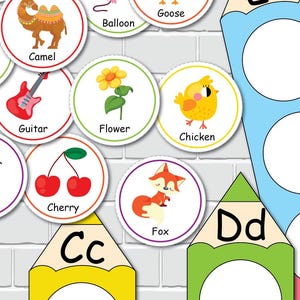 Alphabet Matching Activity for Kids, ABC Busy Book, Preschool Learning ...