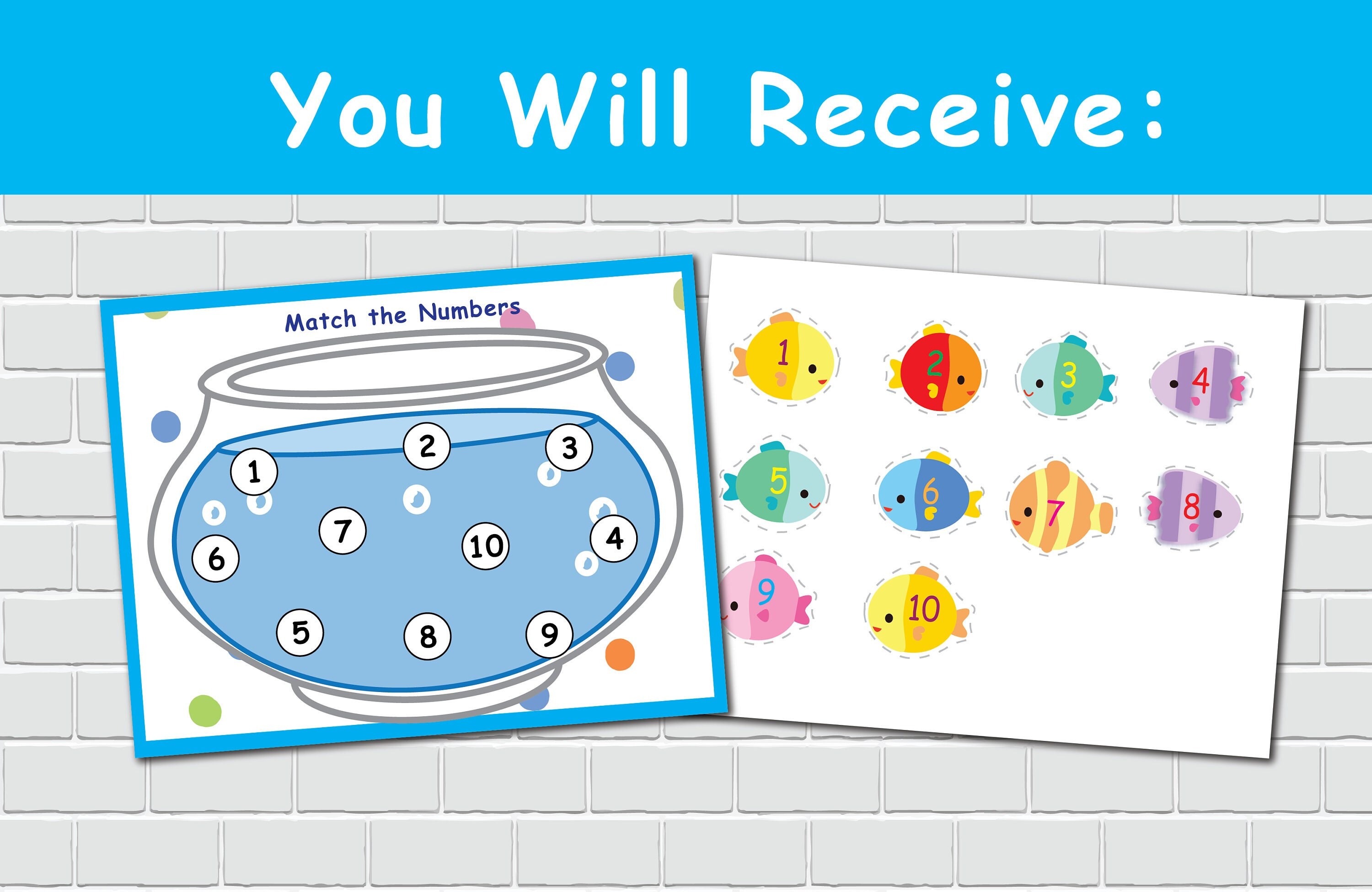 Toddler Counting Printable Activity Preschool Worksheets - Etsy
