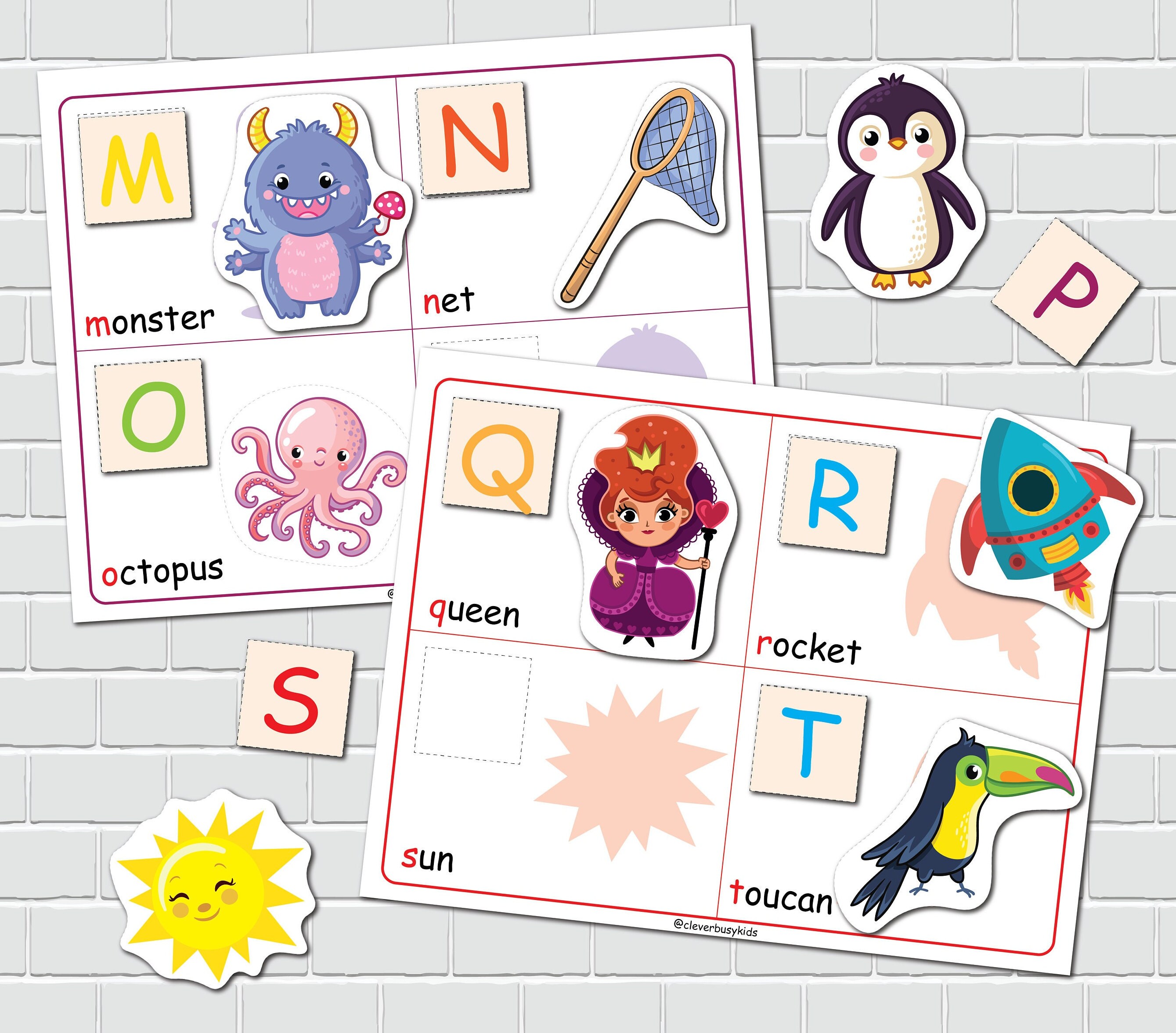 Alphabet Busy Book Pages, Preschool Curriculum, Toddler ABC Worksheets ...
