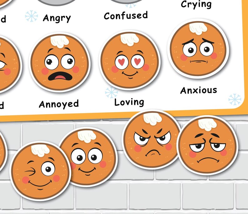 Gingerbread Man Emotions Activity for Kids, Preschool Printables ...