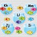 Fish ABC Matching Activity for Kids, Alphabet Busy Book, Preschool ...