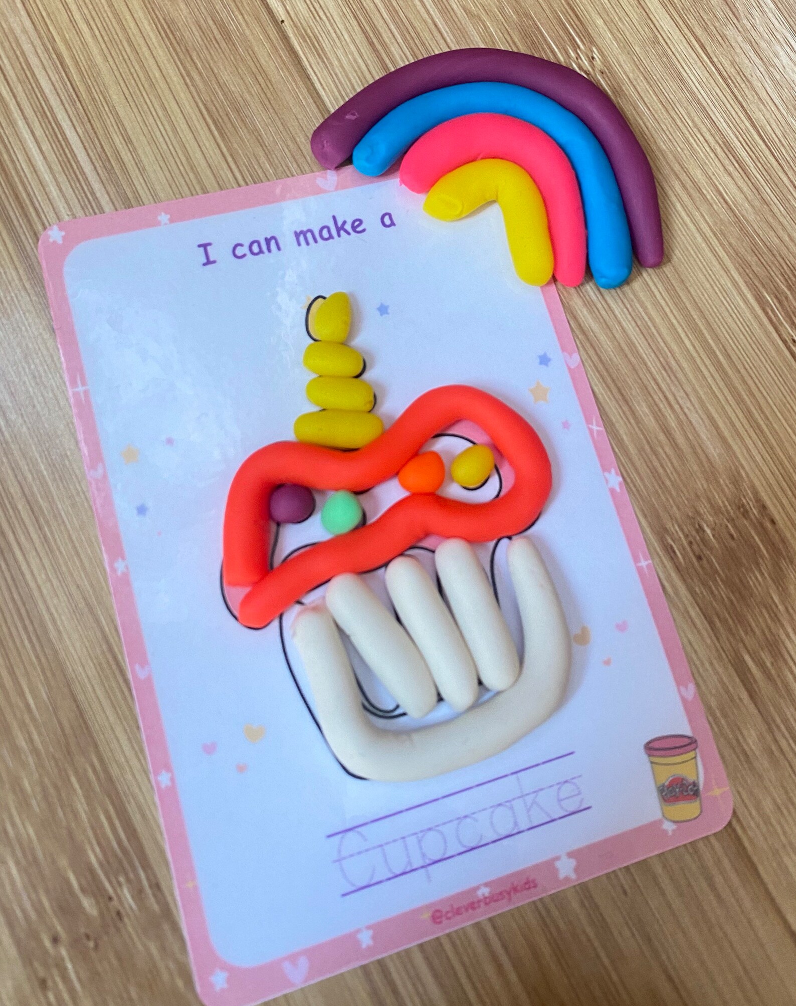 Unicorn Play Doh Mats Printable Play Dough Toddler Etsy