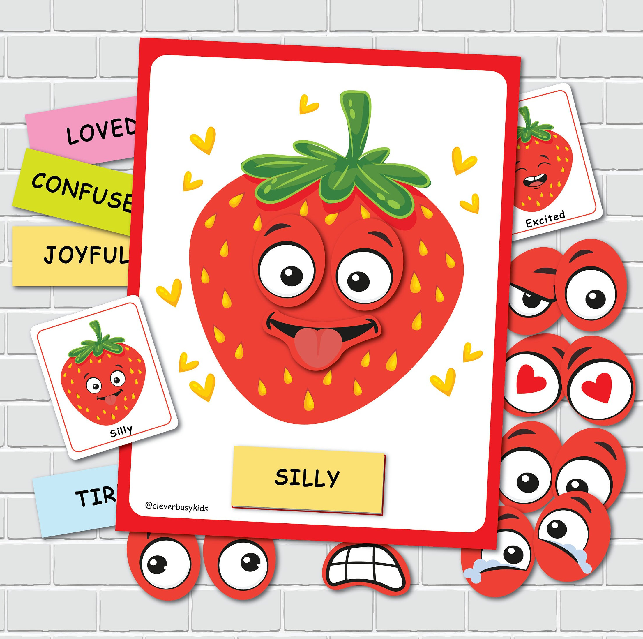 Emotions and Feelings Matching Game, Summer Activity for Kids, Autism ...