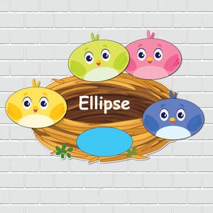 Birds Shapes Sorting Activity, 2D Shapes Center, Summer Busy Book Page ...