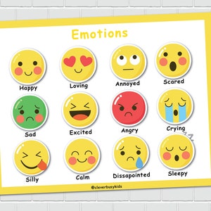 Emotions Matching Activity for Kids, Preschool Printable Activity ...