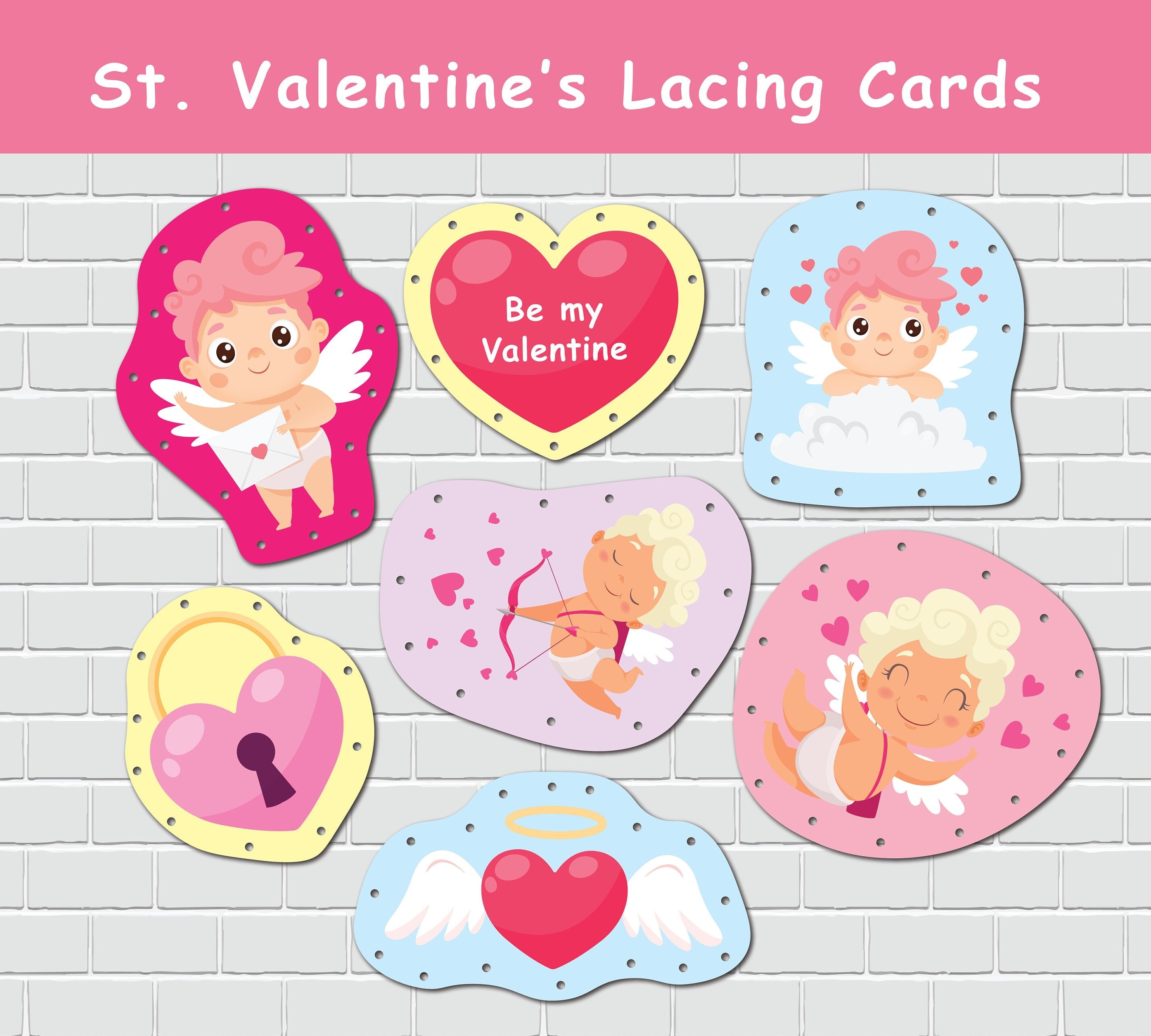 10 SETS CARTE De Saint Valentin Cartes Enveloppes Cadeaux Petit Ami EUR