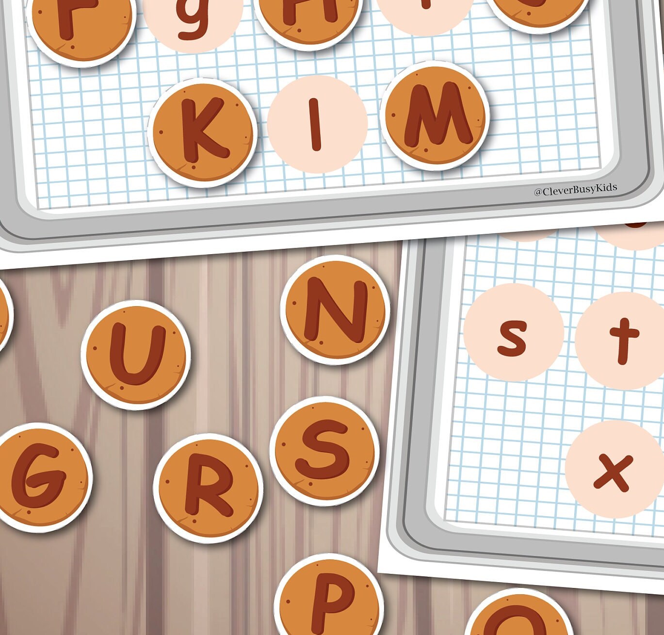 Cookie Alphabet Matching Activity for Kids, Letter Recognition, Pre-k ...