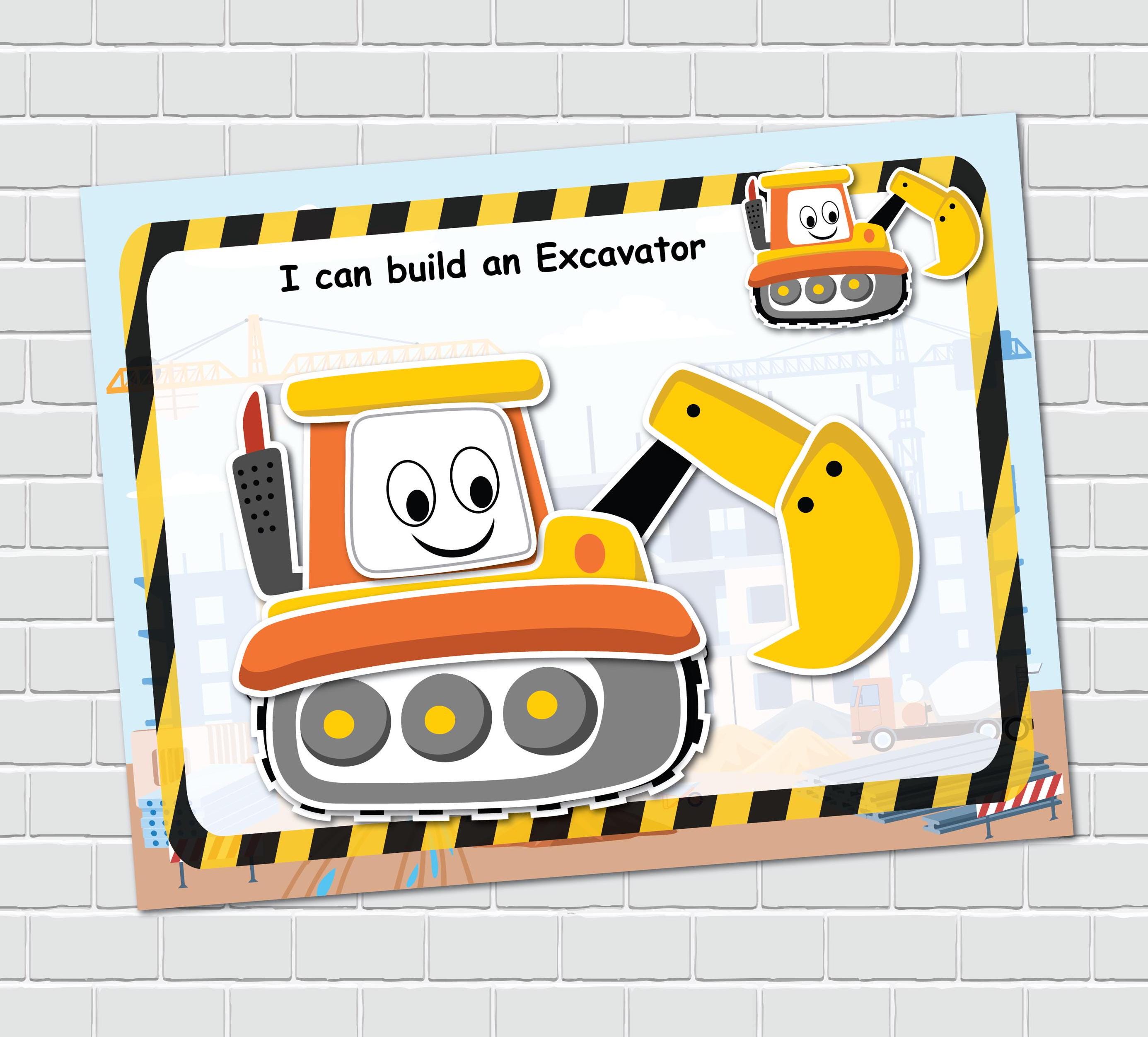 Trucks Busy Book Pages, Construction Theme Activity (digital Download ...