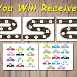 Puede incluir: Un juego de aprendizaje del alfabeto imprimible para ni&ntilde;os. El juego presenta una pista de carreras con las letras A-Z y coches coloridos con las letras A-Z. El juego est&aacute; dise&ntilde;ado para ayudar a los ni&ntilde;os a aprender el alfabeto de una manera divertida y atractiva.