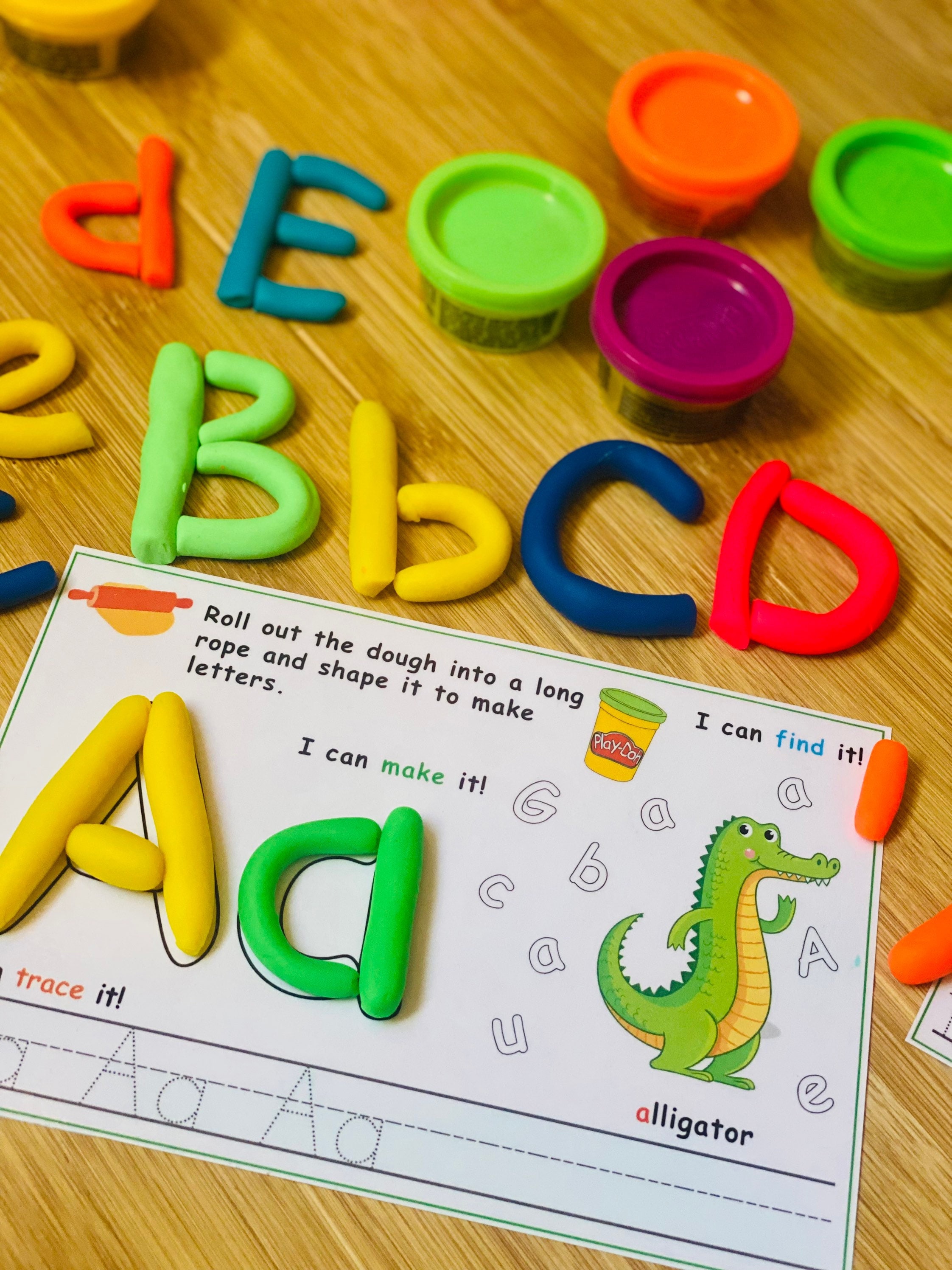 Letter Sounds Play Doh Shape And Learn Letters Play Doh Alphabet