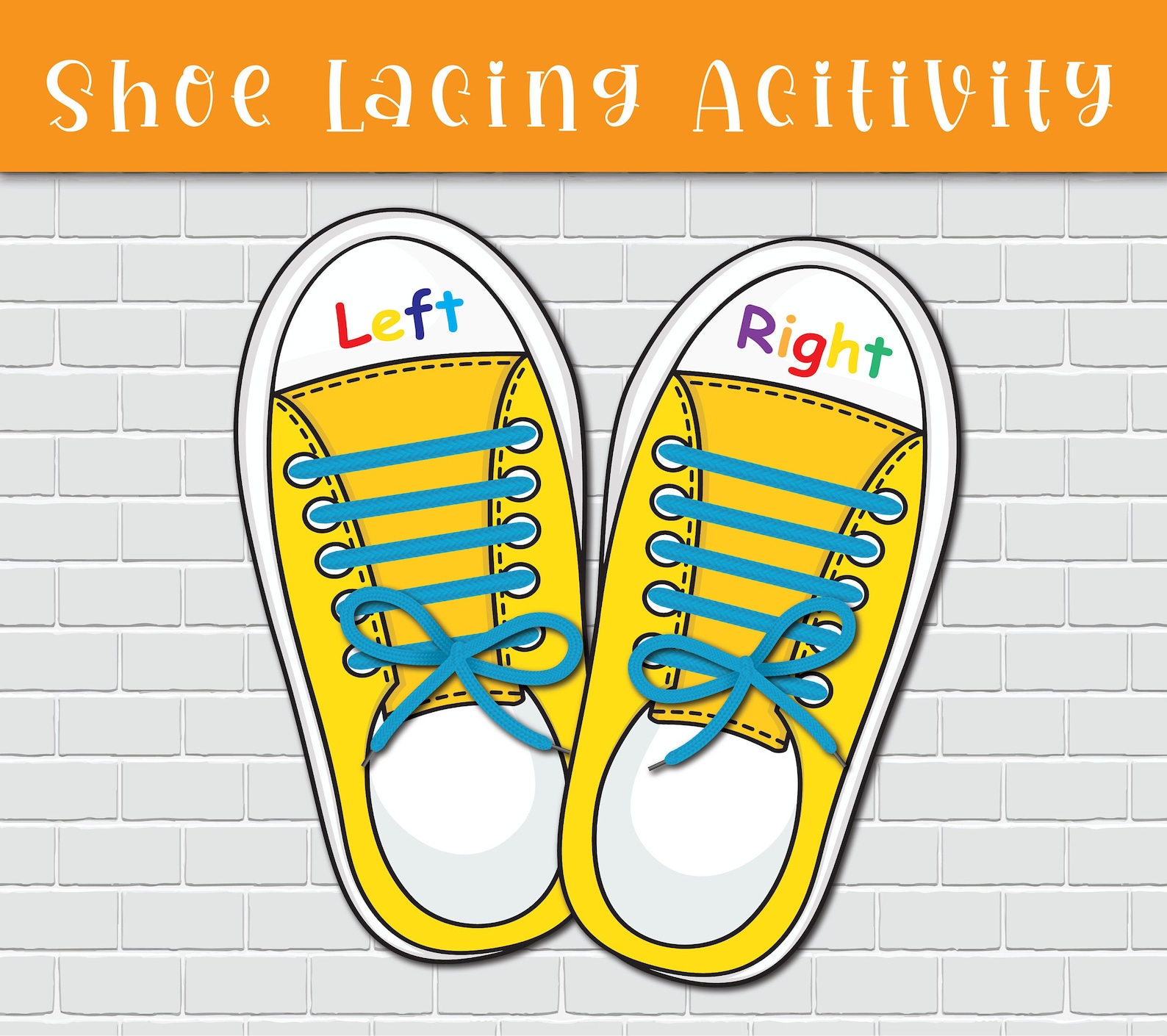 Curated visual reference: Shoe Lacing Practice Printable Kid S Fine Motor Activity Digital Photo Inspiration