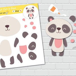 Cut Out and Glue Crafts for Kids. Scissors Skills Activity. Fine Motor ...