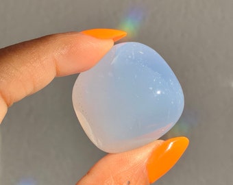Blue Chalcedony Tumbled Stone