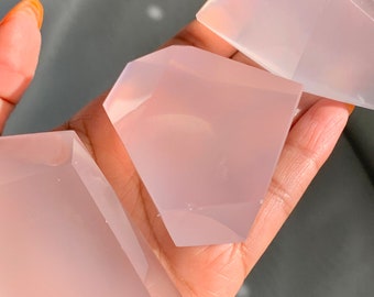 You Pick (1) Rose Quartz Freeform | Heart Chakra | Icy Rose Quartz