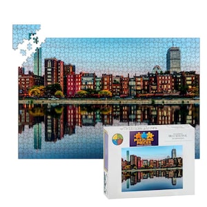 Boston Back Bay Skyline Wooden Jigsaw Puzzle -  1000 pcs (Horizontal) | Premium Wooden Jigsaw Puzzle | Difficult Puzzle | Puzzle For Adults