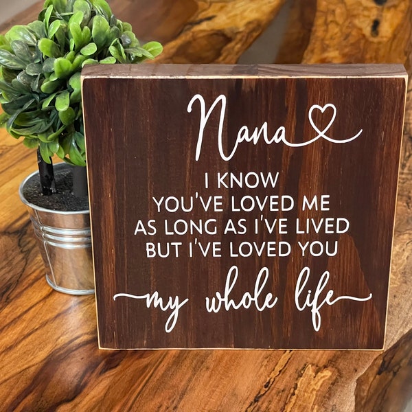 You Have Loved Me Since I Was Born but I Have Loved You My Whole Life ...