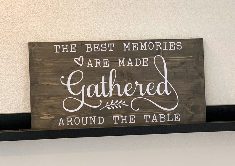 The Best Memories Are Made Gathered Around the Table Kitchen Etsy