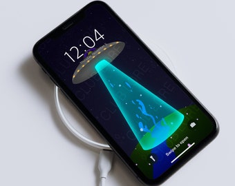 Stay Hydrated | Cute Alien | UFO | iPhone Wallpaper | Android Wallpaper | Smartphone Wallpaper | Phone Wallpaper | Phone Background