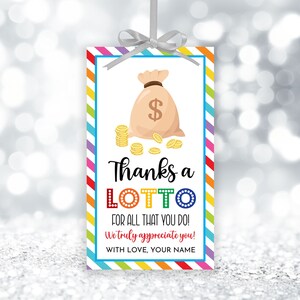 Editable Lotto Favor Tags, Appreciation Week Gift Tag Template ...