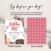 BBQ Birthday Invitation, EDITABLE Red Gingham Backyard Party Template ...