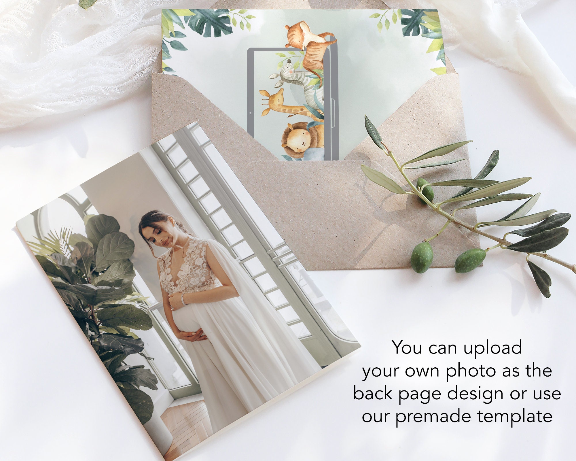 Safari Tiere grün virtuelle Baby-Dusche einladen grün | Etsy