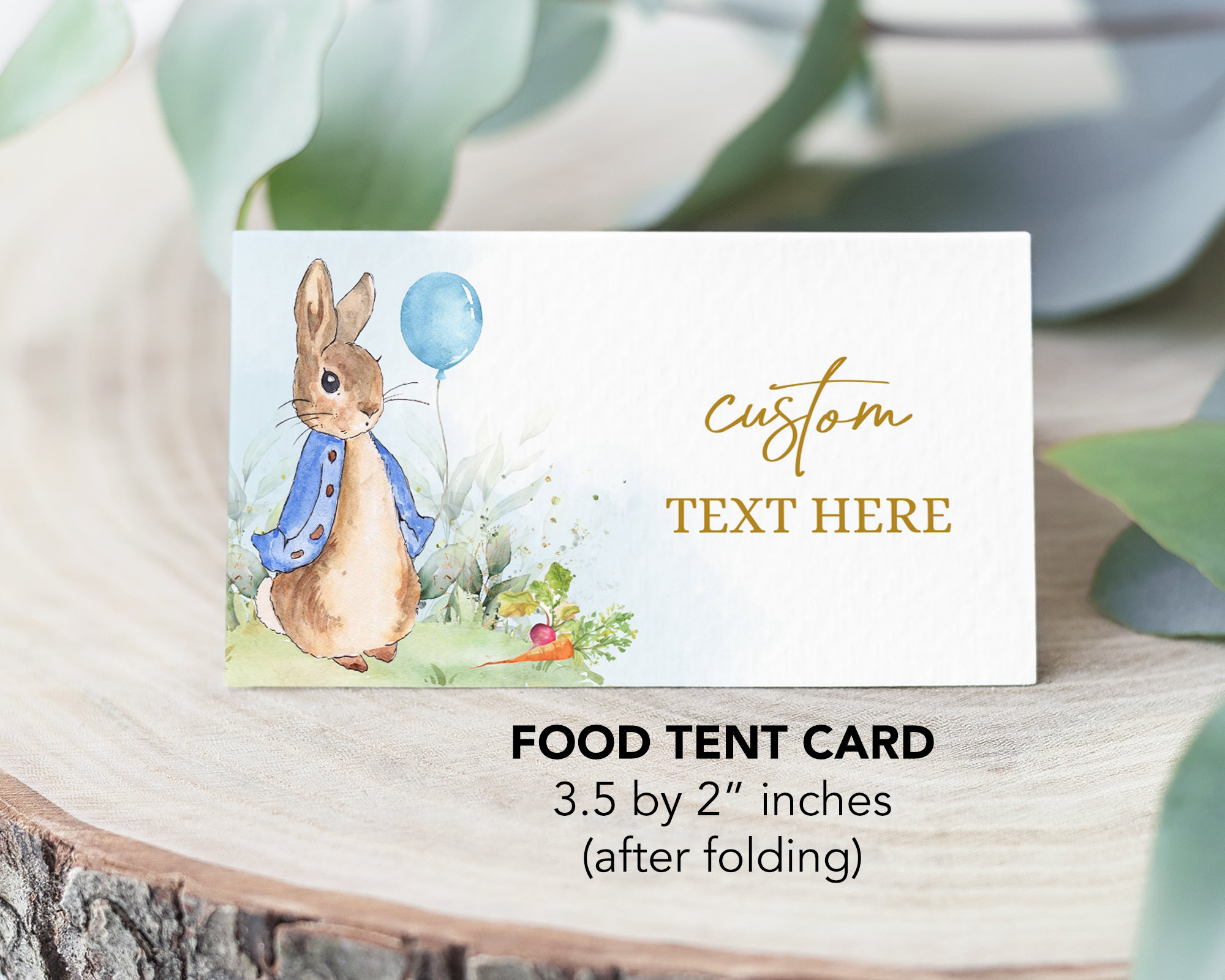 Peter Rabbit Food Labels Template, Flopsy Bunny Place Card, Blue Boy ...