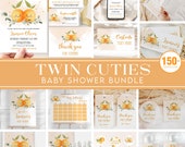 Little Cuties Baby Shower Bundle, Twin Cuties Baby Shower ...