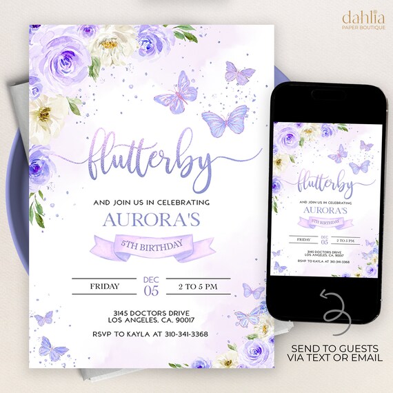 12 Sets Butterfly Birthday Invitation Party Invitations For Boys | UK