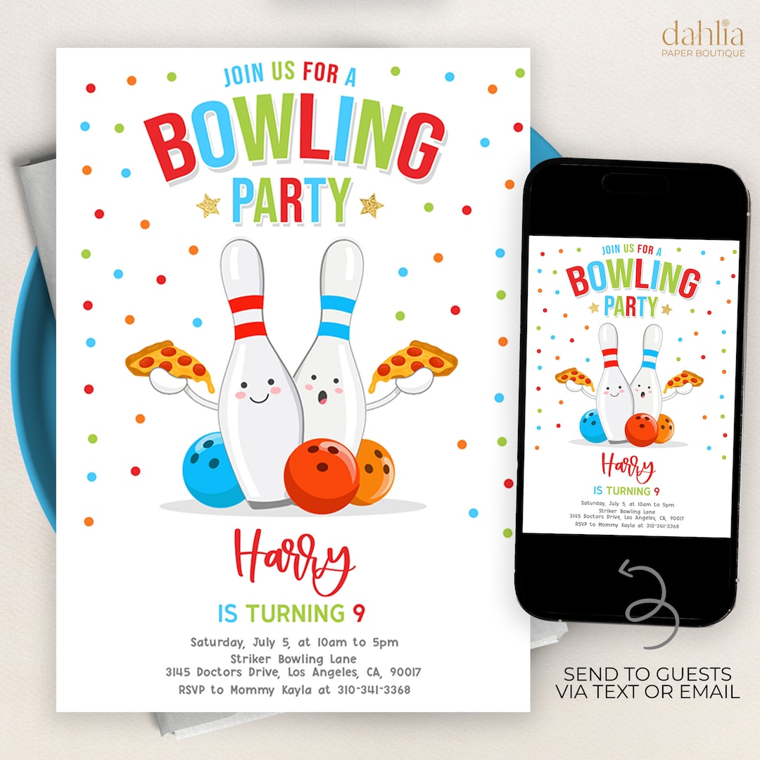 bowling-and-pizza-birthday-invitation-editable-boys-party-invite-template-let-s-strike-up-a-slice-of-fun-red-pizza-party-kids-food-kp144-etsy for Free Printable Bowling Pin Template Bowling and Pizza Birthday Invitation, Editable Boys Party Invite Template, Let's Strike up A Slice of Fun, Red Pizza Party, Kids Food KP144 - Etsy for Free Printable Bowling Pin Template