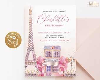 Eiffel Tower Invitation - Etsy