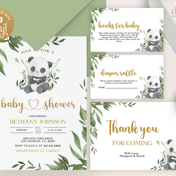 Panda Baby Shower - Etsy