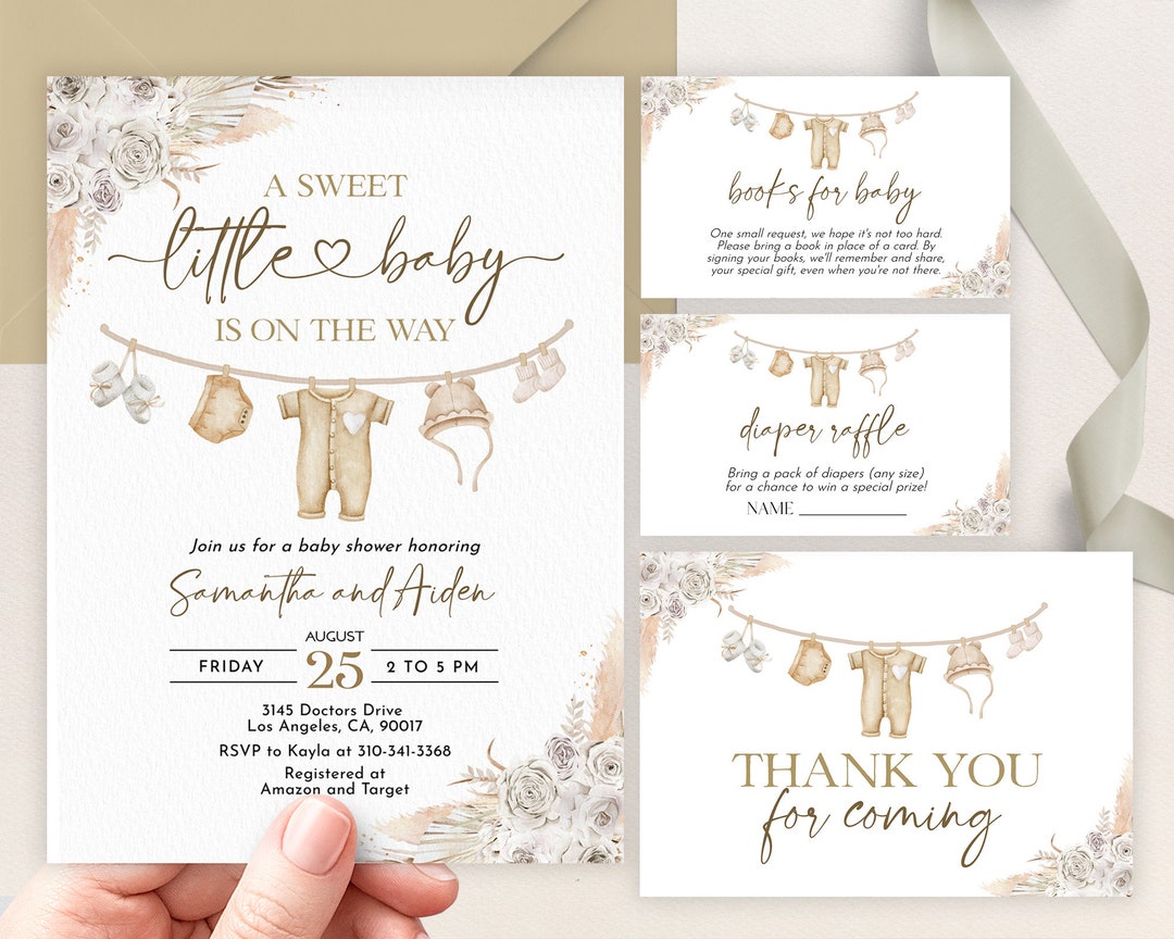 Invitation Shop Amazon Baby Registry Boho Baby Shower Invitation