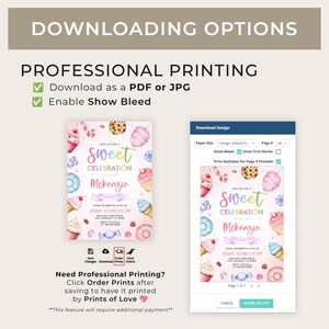 Sweet Celebration Invitation, EDITABLE Candy Land Party Invite, Sweets ...