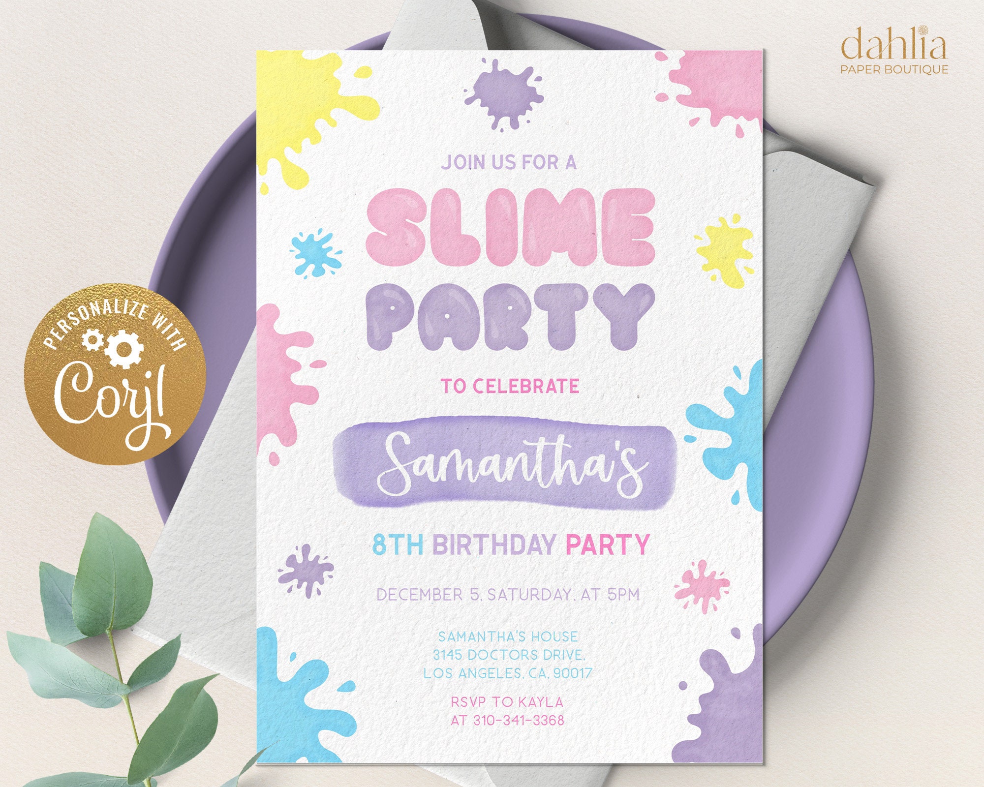 Slime Party Decorations Instant Download Slime Birthday Party Printable  Slime Birthday Party Slime Decorations by Printable Studio -  Israel