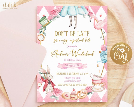 ALICE IN WONDERLAND Printable Signs, Instant Download, Onederland Party  Decorations, Mad Hatter Tea Party, 1st Birthday Party -  Hong Kong