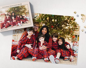 Personalized Photo Jigsaw Puzzle: Custom Family Gift (500 or 1000 Pieces)
