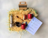 Turkish Coffee Set with Traditional Grinder, Turkish Coffee Gift Box, Turkish Coffee Pot Greek Coffee Set Coffee Lover Gift Mothers Day Gift