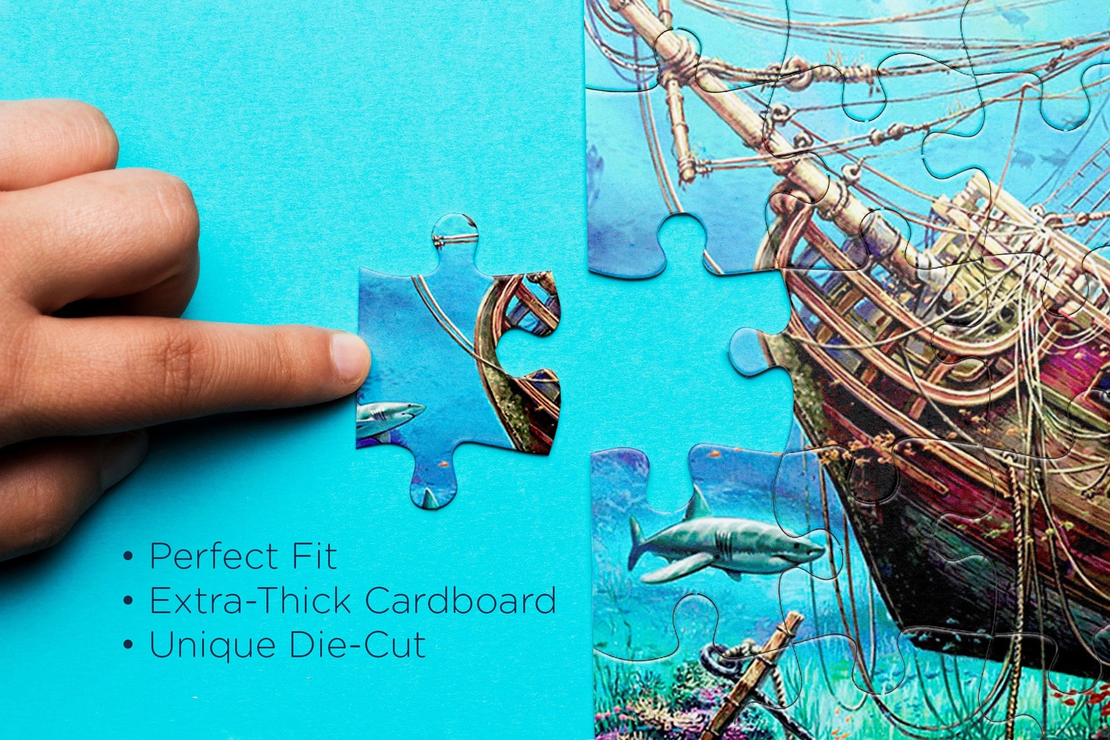 Jigsaw Puzzle 1500 Pieces Underwater Ship Puzzle for Adults Etsy