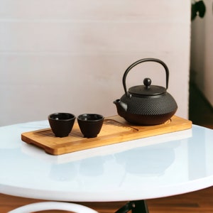 Japanese TeaKettle with Tea Cups, Japanese Tea Set, Japanese Kettle, Traditional Asian Kettle Tea Maker, Tea Making Set Home Gift for Mother
