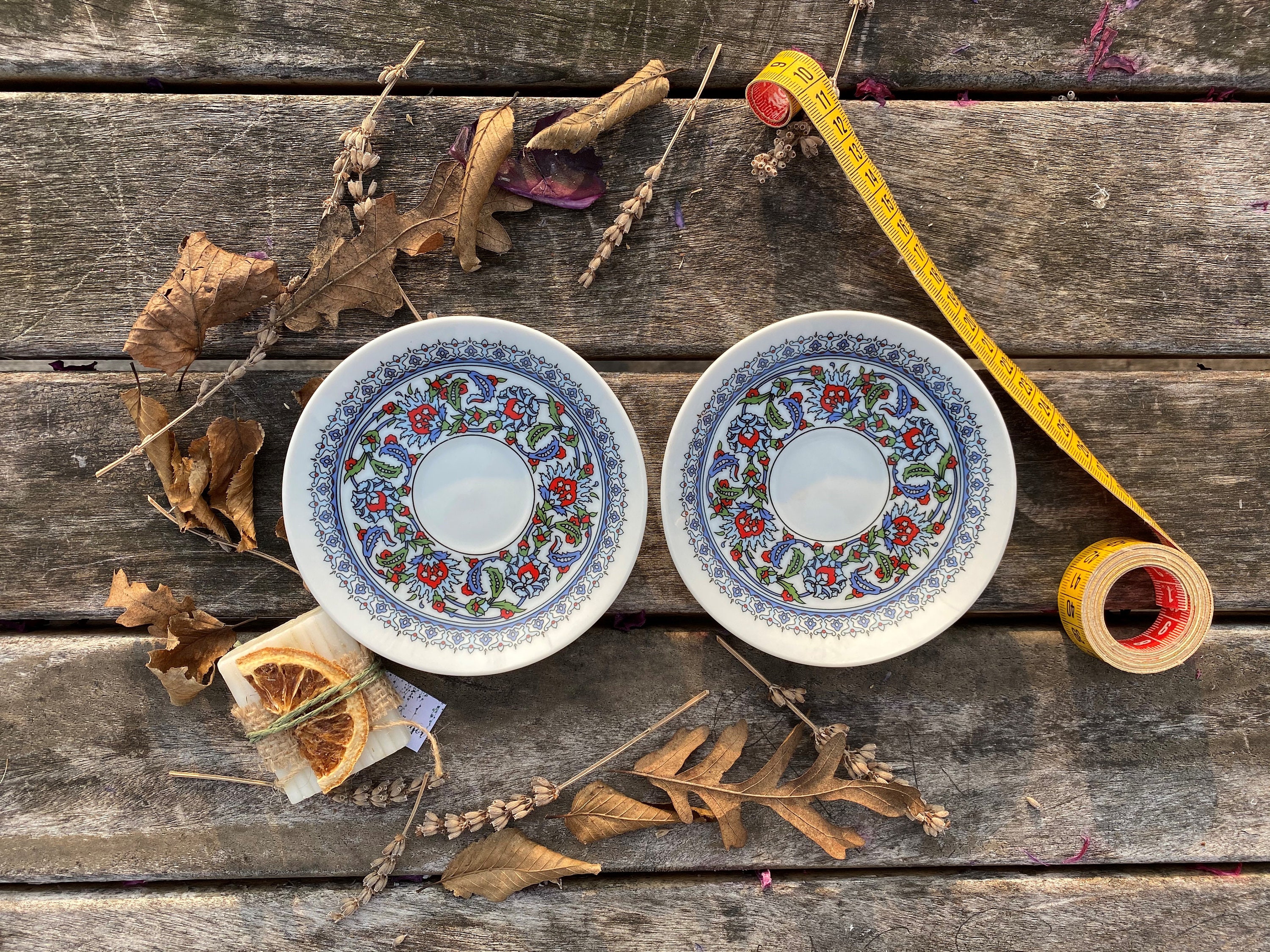 Porcelain Turkish Coffee Set (Marble Wooden Box)