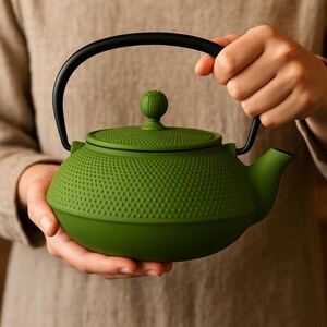 Japanese Cast Iron Tea Set – Unique Gift for Mom or Grandma, Traditional Kettle with Cups, Home Decor Tea Maker, Mothers Day Gift Idea
