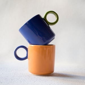 Coffee Gift for Him, Handmade Espresso Lover Gift, Birthflower Gifts, Espresso Cups Set 2.50oz, Ceramic Coffee Cup for Coffee Lovers