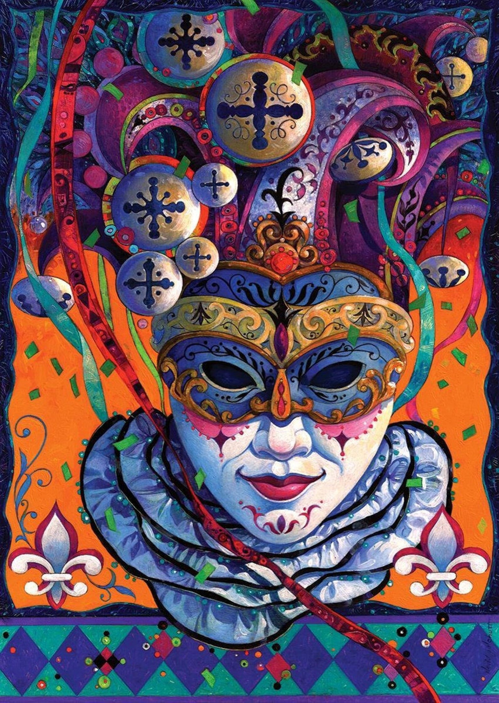 Jigsaw Puzzle 1000 Pieces Carnaval Clown Puzzle for Adults Etsy