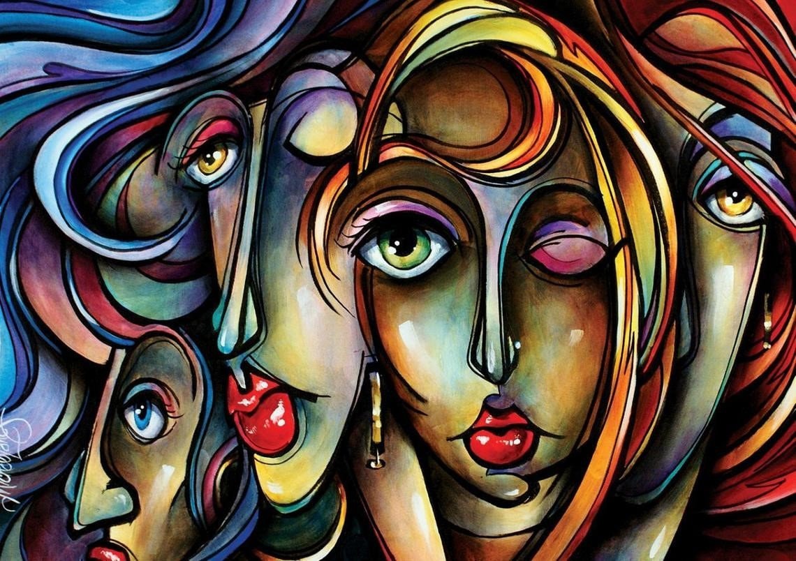 Jigsaw Puzzle 1000 Pieces Contemporary Art Illustration Etsy UK