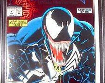 オリジナルの 1993 年 Venom Lethal Protector 第 1 号、赤い箔押しの