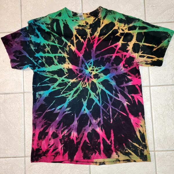 reverse rainbow tie dye